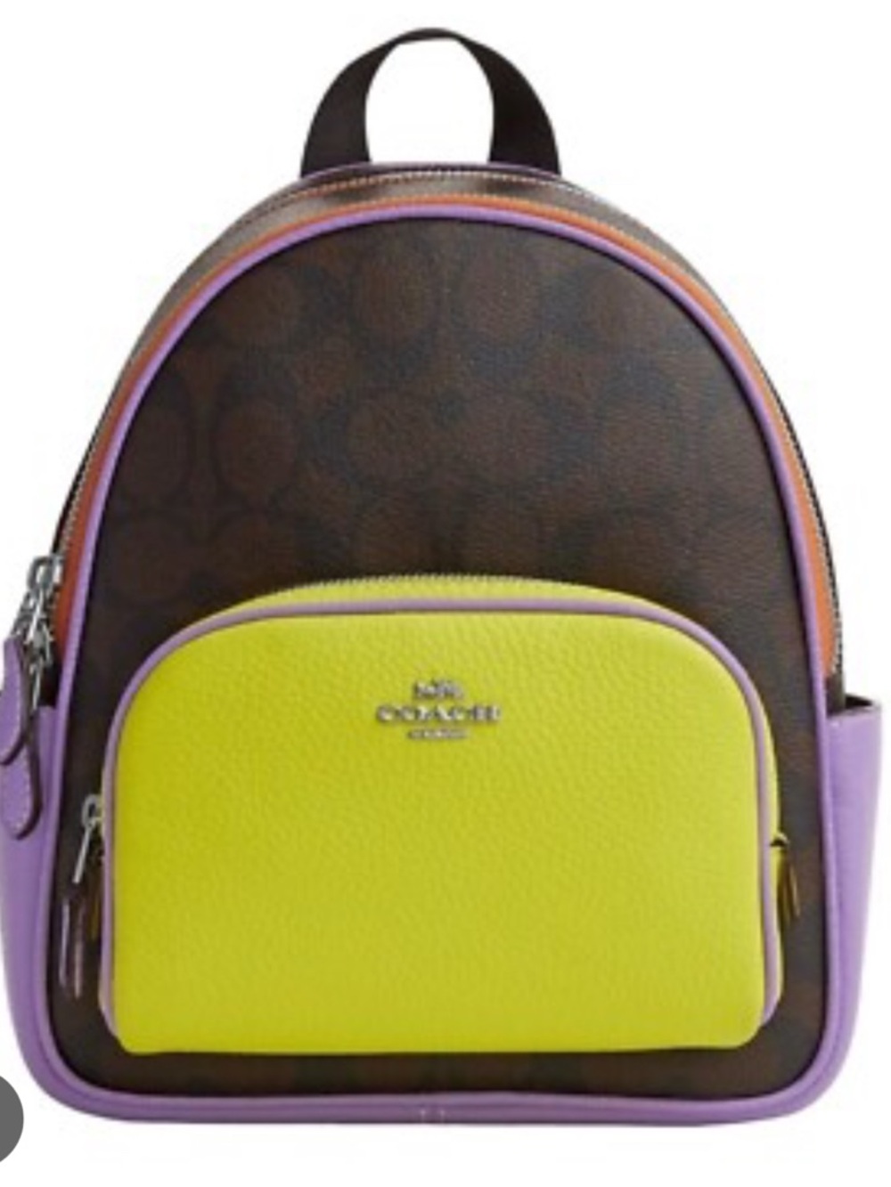 Coach Mini Backpack with keychain backpack - Yellow, Purple, Brown, Orange - Picture 10 of 10